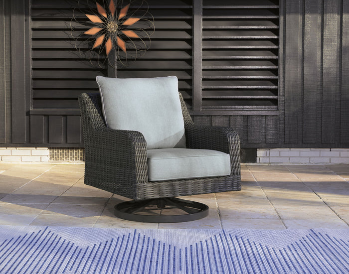 Elite Park - Swivel Lounge w/ Cushion - Gray image 4