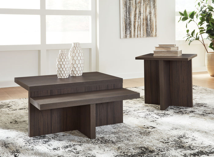 Zendex - Occasional Table Set (Set of 2) - Brown image 3