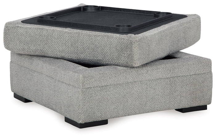 Casselbury - Ottoman With Storage - Cement image 2