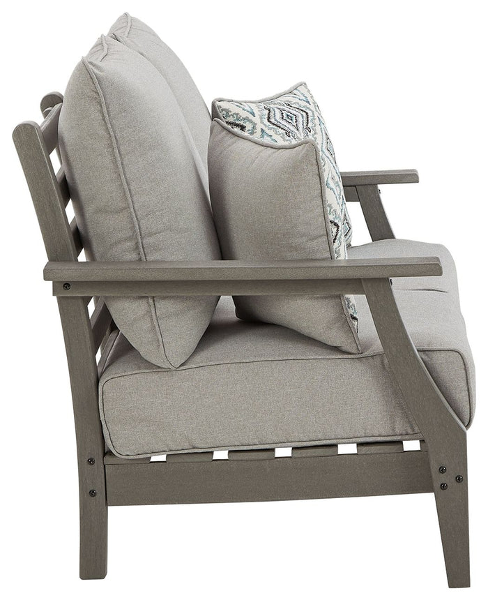 Visola - Loveseat w/Cushion - Gray image 4