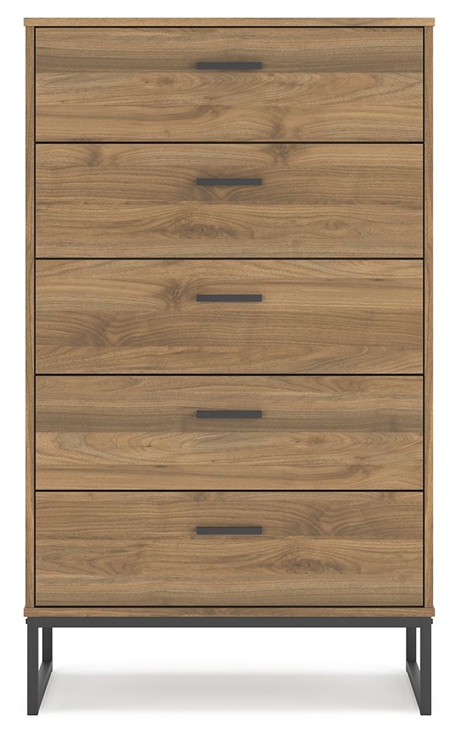 Deanlow - Five Drawer Chest - Honey image 4