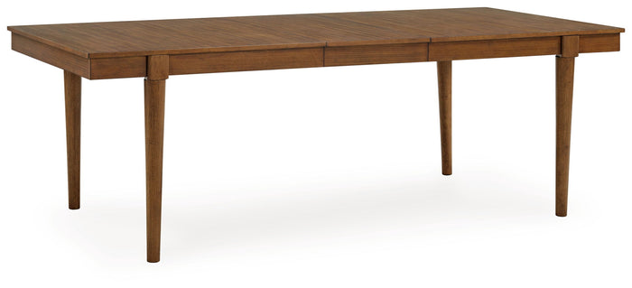Lyncott - Rectangular Dining Room Extension Table - Brown image 4