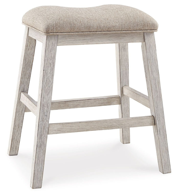 Skempton - Upholstered Stool (Set of 2) - White image 2