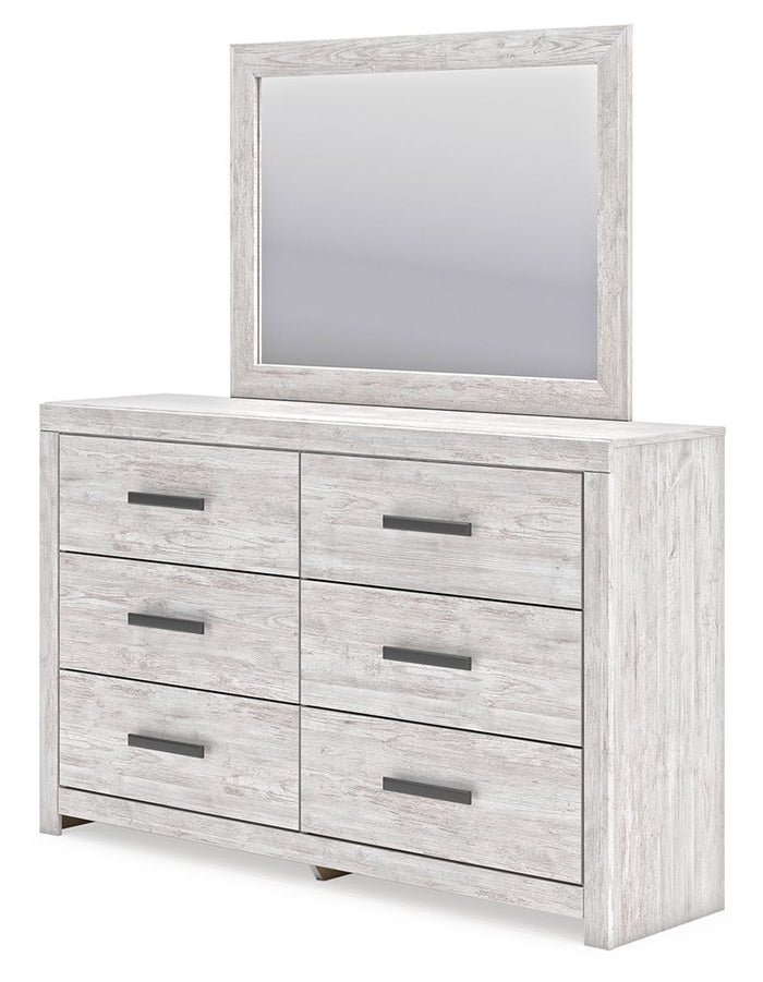 Cayboni - Dresser And Mirror - Whitewash image 4