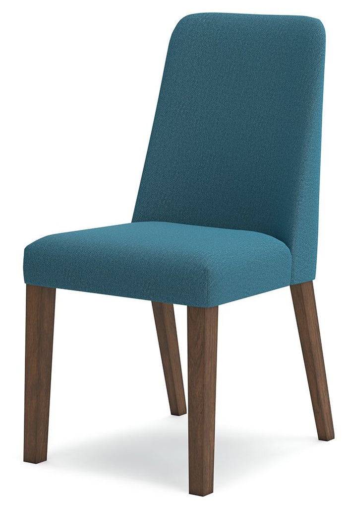 Lyncott - Dining Uph Side Chair (Set of 2) - Blue / Brown image 4