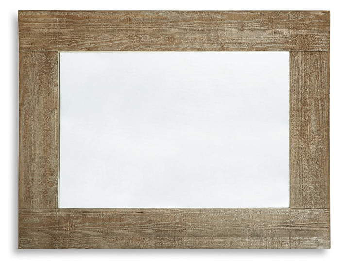 Waltleigh - Accent Mirror - Distressed Brown image 4