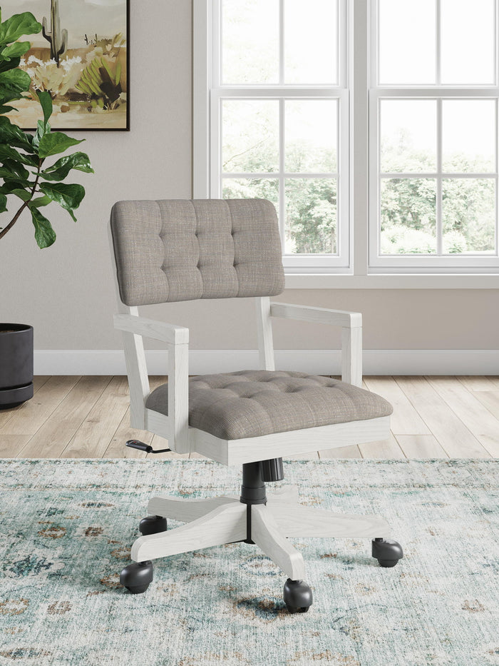 Robbinsdale - Home Office Desk Chair - Antique White image 3