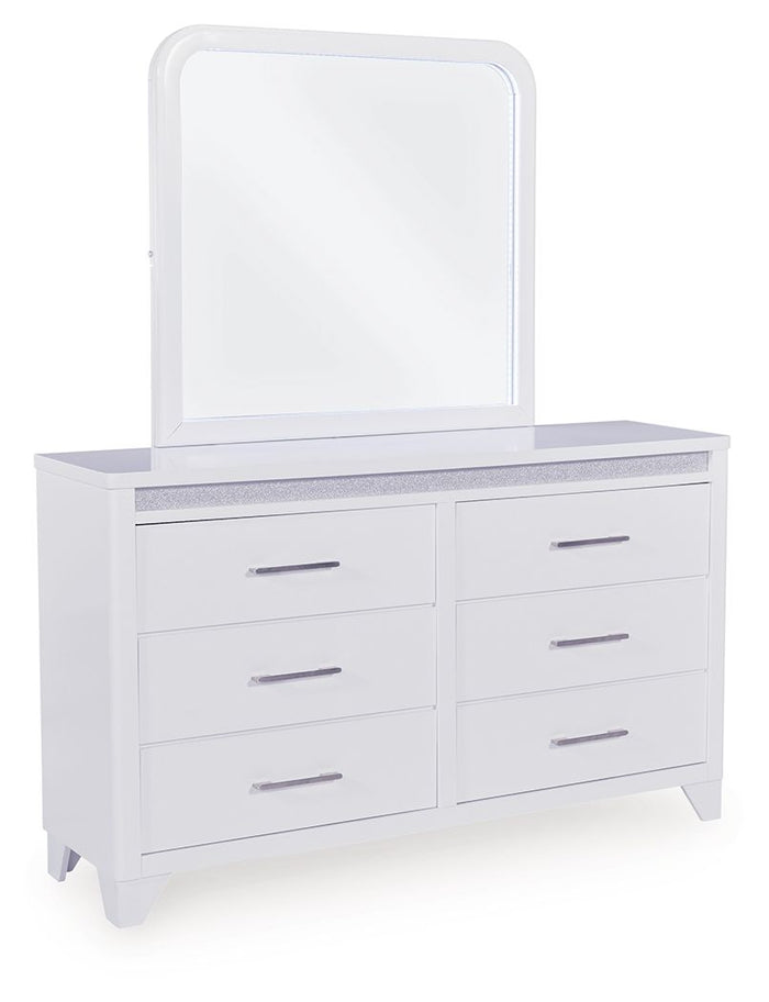Jarlee - Dresser And Mirror - White image 1