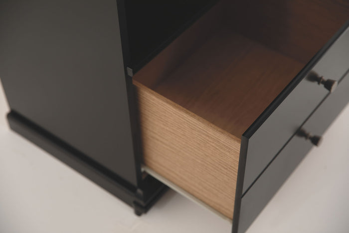 Maribel - One Drawer Night Stand - Black image 3