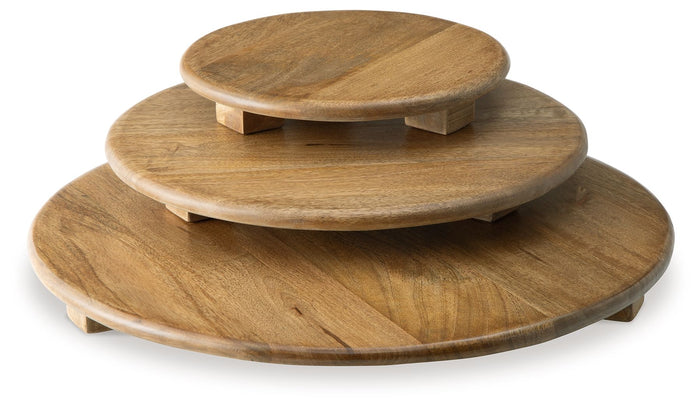 Kaidler - Tray Set (Set of 3) - Brown image 4
