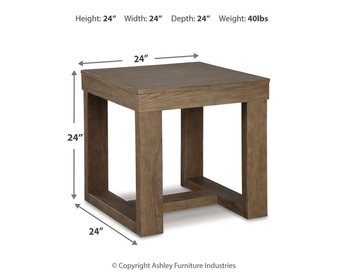 Cariton - Square End Table - Gray image 4