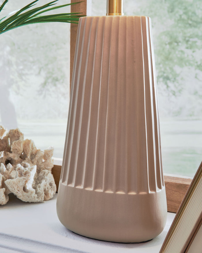 Dellner - Ceramic Table Lamp - Mocha image 2