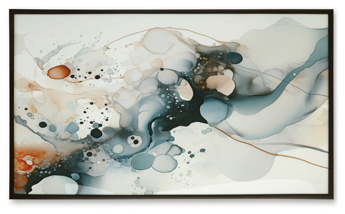 Foxenburg - Wall Art - Blue / Amber / White image 4