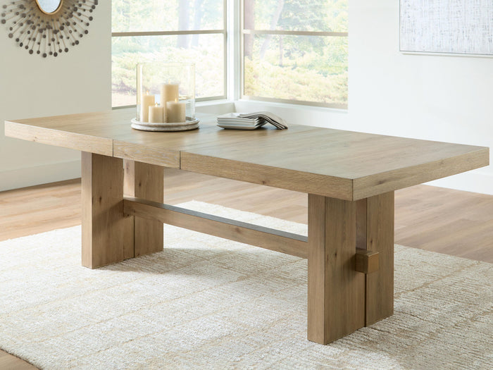 Lasinger - Rectangular Dining Room Extension Table - Light Brown image 4