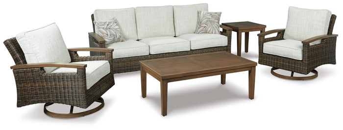 Paradise Trail - Sofa with Cushion - Medium Brown image 3