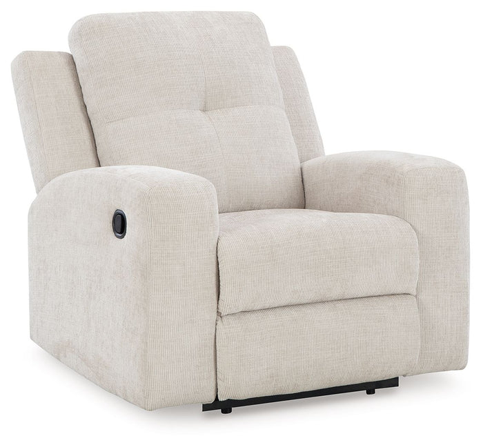 Danum - Zero Wall Recliner - Fabric - Stone image 1