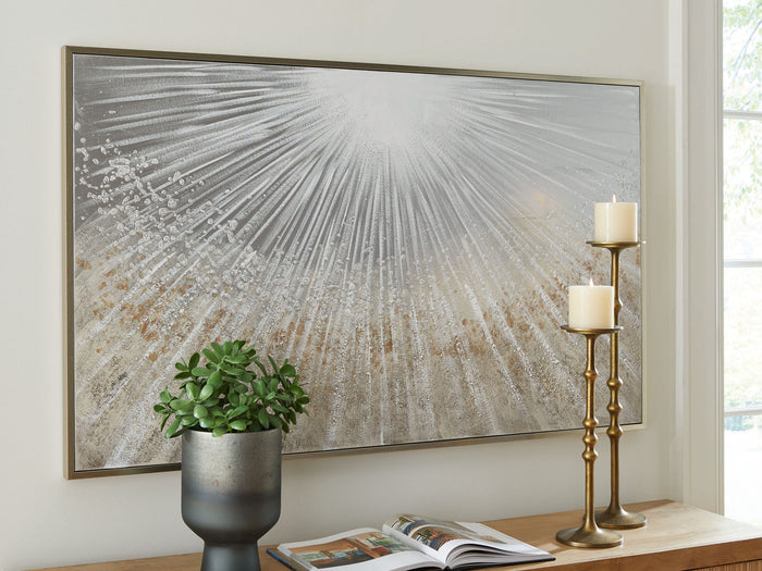 Waldard - Wall Art - Gray / Taupe / White image 4