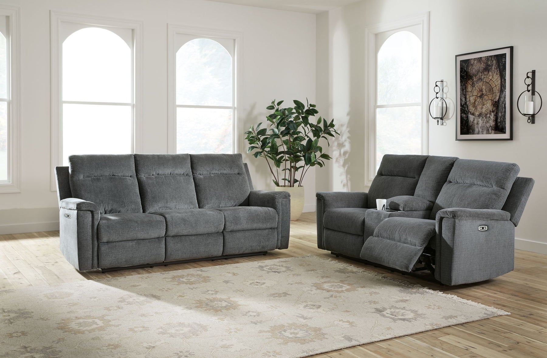 Dark Gray / 2 Pc. Sofa, Loveseat