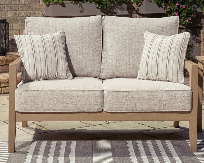 Hallow Creek - Loveseat With Cushion - Driftwood image 4