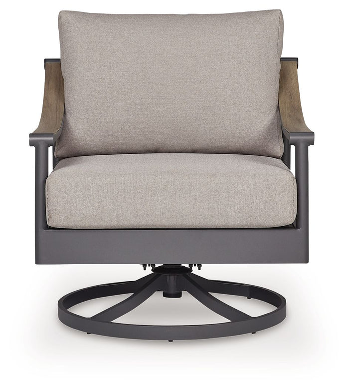 Ocean Beach - Swivel Lounge With Cushion - Gray image 3