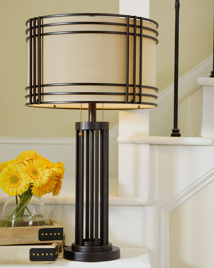 Hanswell - Metal Table Lamp  - Dark Brown image 4
