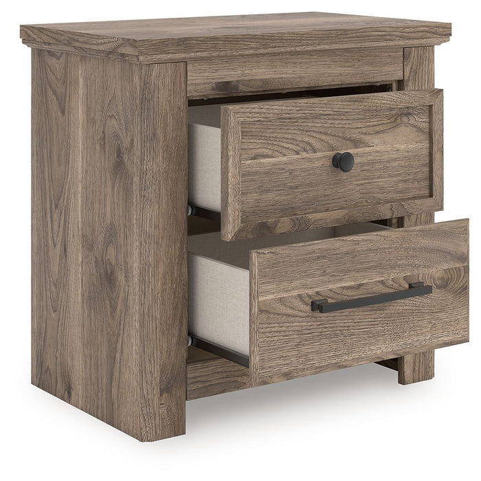 Rusticott - Two Drawer Night Stand - Brown image 4