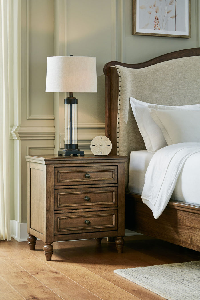 Sturlayne - Three Drawer Night Stand - Brown image 3