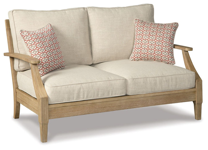 Clare View - Loveseat w/Cushion - Beige image 1