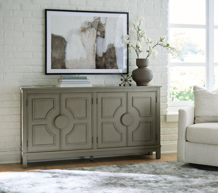 Darlock - Accent Cabinet - Warm Gray image 2