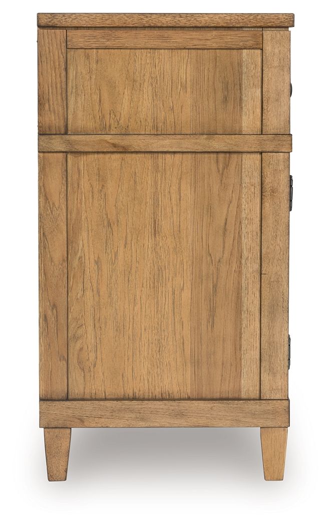 Sharlance - XL TV Stand With Fireplace Option - Light Brown image 3