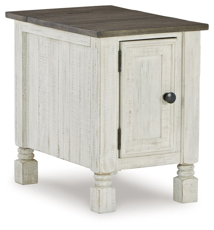 Havalance - Chair Side End Table - White / Gray image 1
