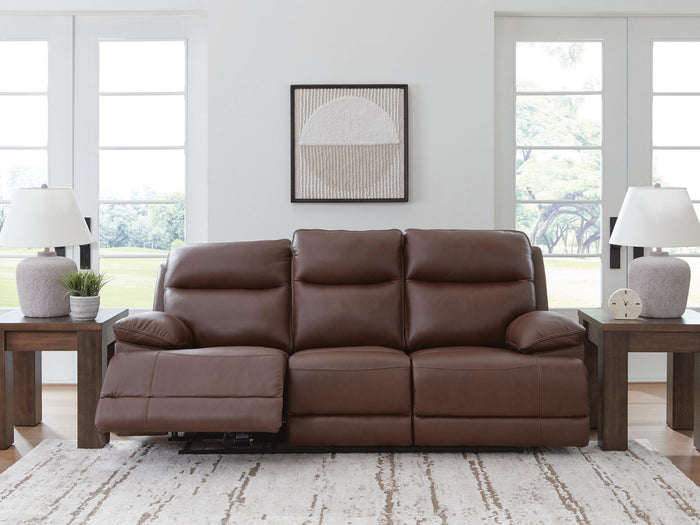 Vonryan - Power Reclining Sofa With Adj Headrest - Tobacco image 4