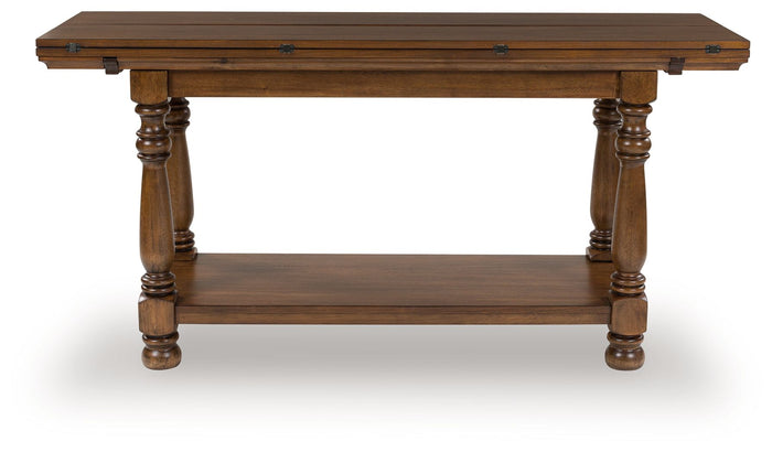 Sturlayne - Flip Top Sofa Table - Brown image 4