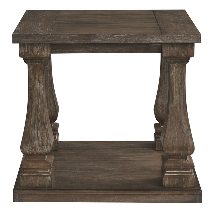 Johnelle - Rectangular End Table - Gray image 3