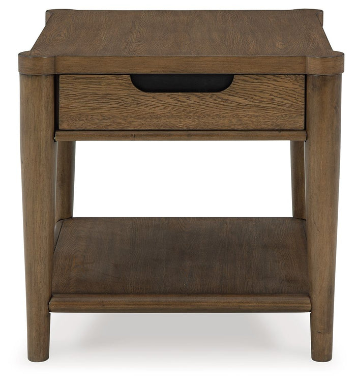 Roanhowe - Rectangular End Table - Brown image 4