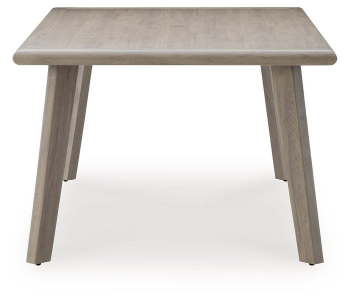 Cliff Trails - Rectangle Dining Table With Umbrella Option - Beige image 4