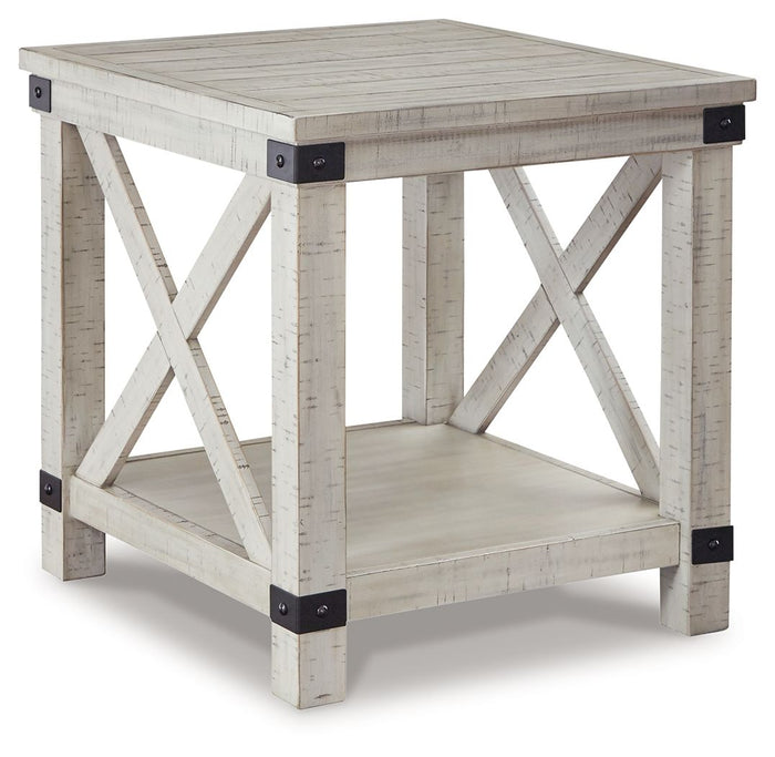 Carynhurst - Rectangular End Table - Whitewash image 1