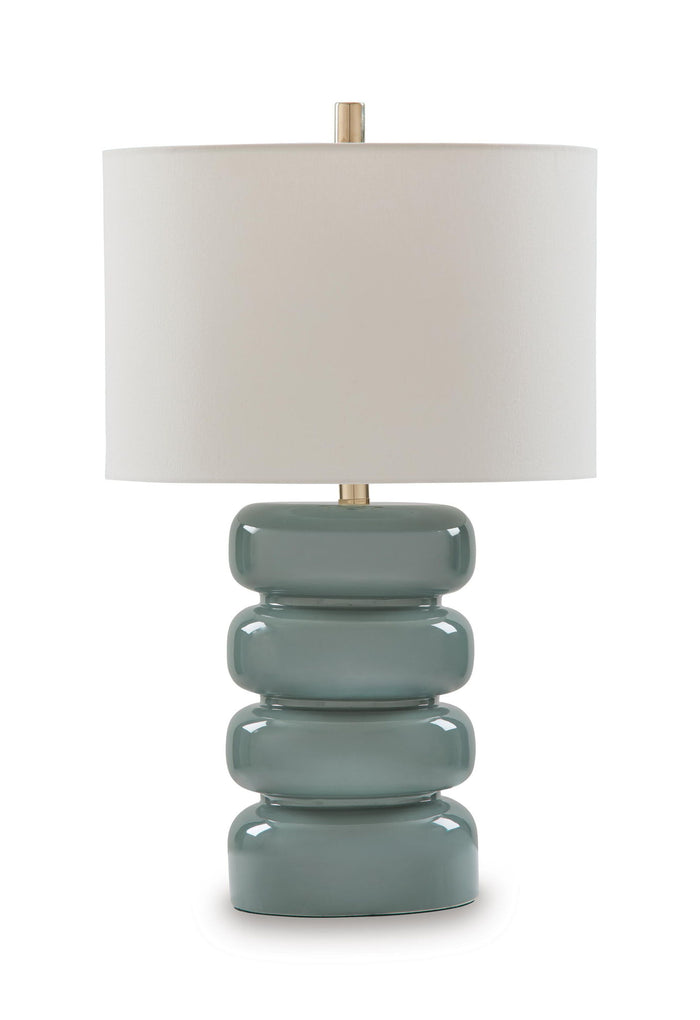 Clayard - Ceramic Table Lamp - Gray Blue image 1