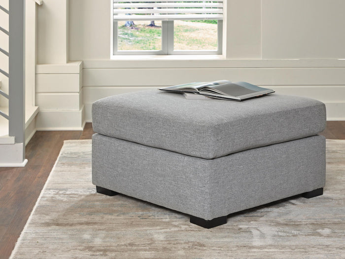 UrbanCrest - Oversized Accent Ottoman - Pewter image 3