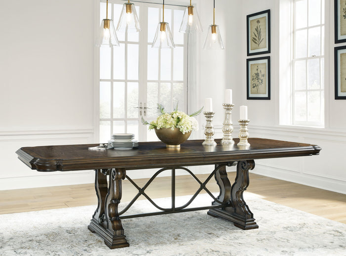Maylee - Dining Extension Table - Dark Brown image 3
