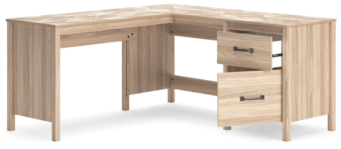 Battelle - 60" Home Office Desk With Return - Tan image 4