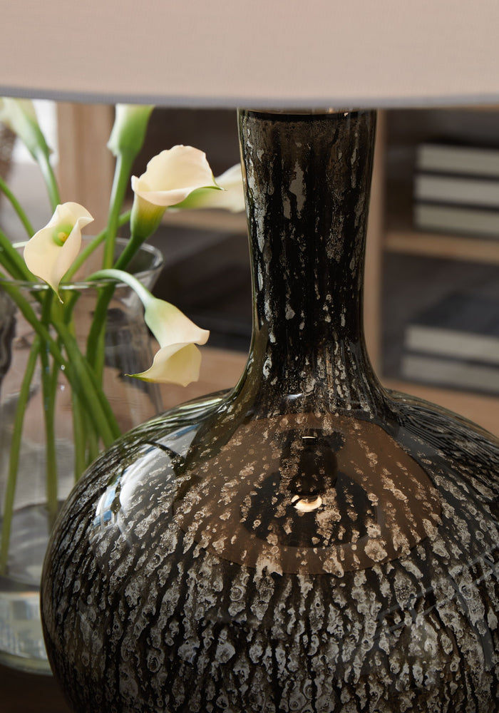 Tenslow - Glass Table Lamp - Antique Black image 4