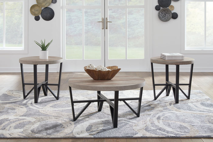 Deanlee - Occasional Table Set (Set of 3) - Grayish Brown / Black image 4