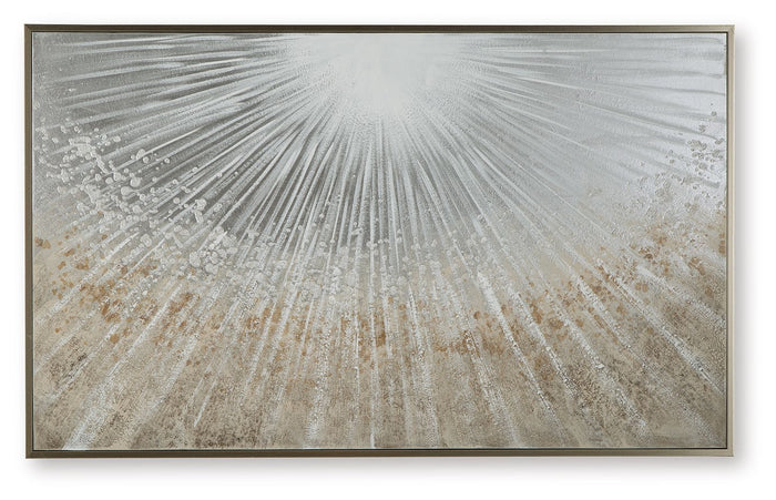 Waldard - Wall Art - Gray / Taupe / White image 1