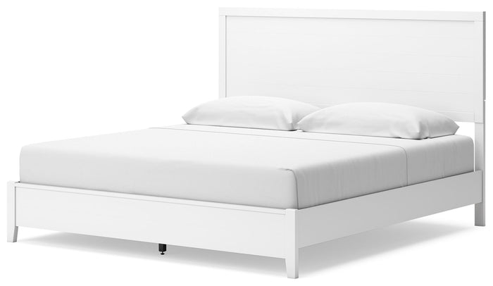 Binterglen - King Panel Bed - White image 3