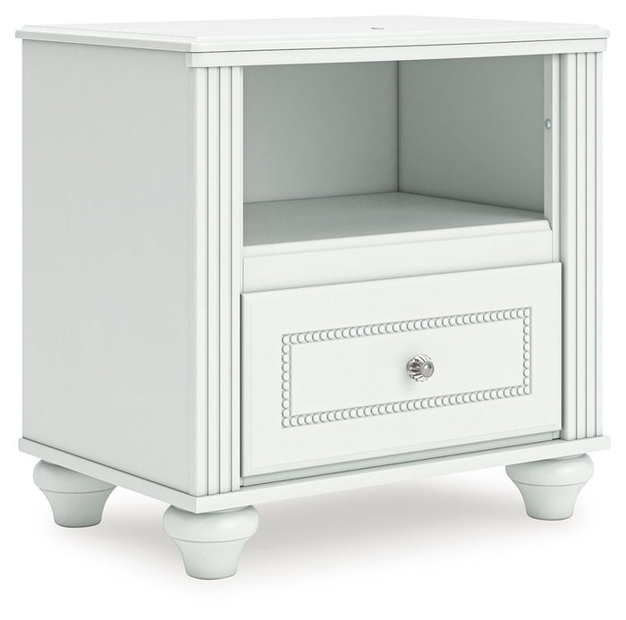 Kozlani - One Drawer Night Stand - White image 1