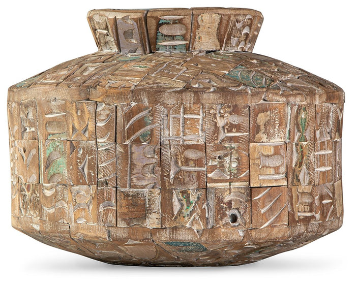 Meltland - Vase - Square - Natural / Black image 4