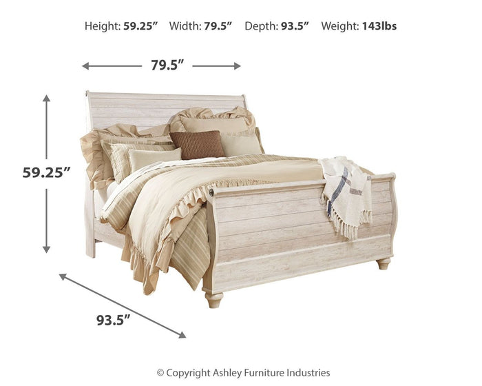 Willowton - Sleigh Bed image 4