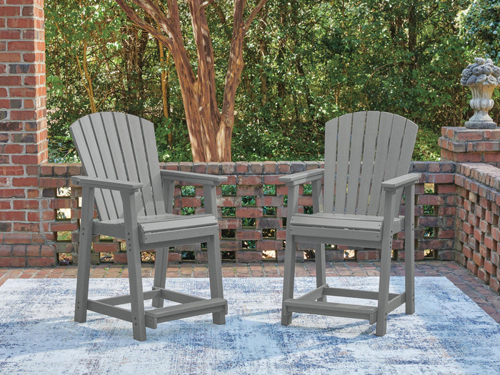 Sanctuary Beach - Barstool (Set of 2) - Dark Gray image 3