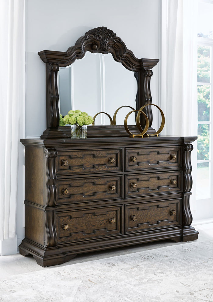 Maylee - Dresser And Mirror - Dark Brown image 3
